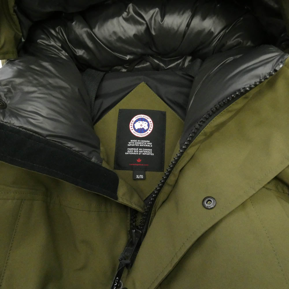 CANADA GOOSE カナダグース 3400M SANFORD PARKA サンフォードパーカ ダウンジャケット ミリタリーグリーン モスグリーン系 XL【中古】