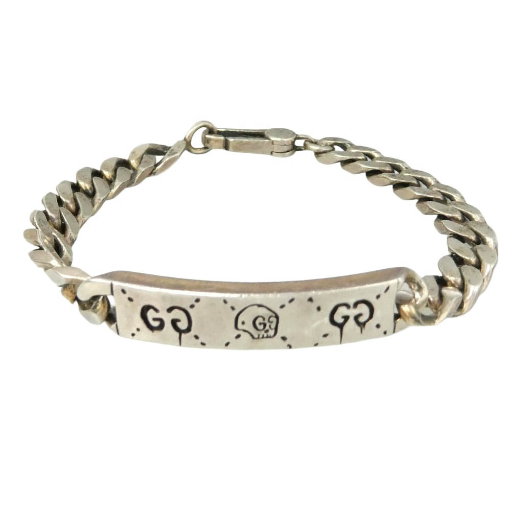 GUCCI グッチ BRACELET ゴースト ブレスレット 喜平 チェーン シルバー系 16【中古】