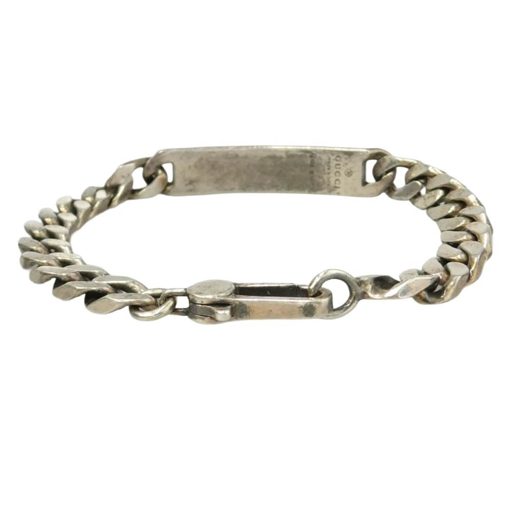 GUCCI グッチ BRACELET ゴースト ブレスレット 喜平 チェーン シルバー系 16【中古】