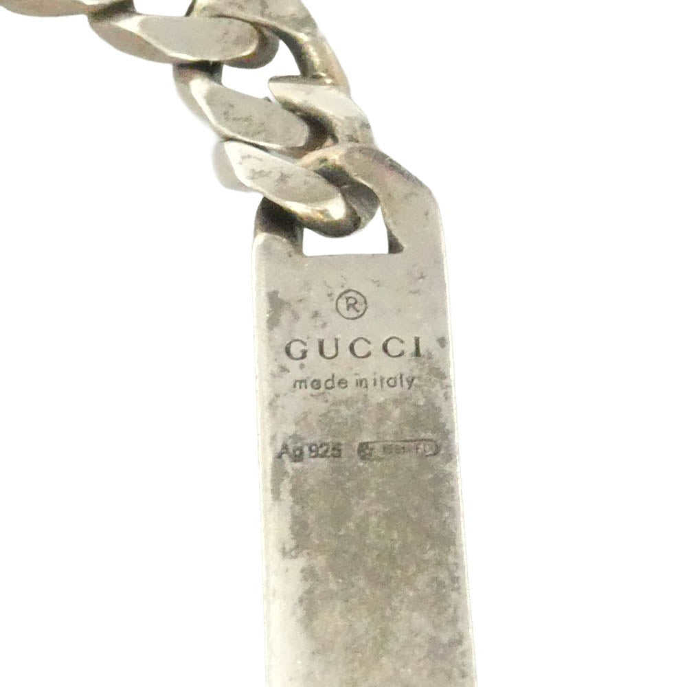 GUCCI グッチ BRACELET ゴースト ブレスレット 喜平 チェーン シルバー系 16【中古】