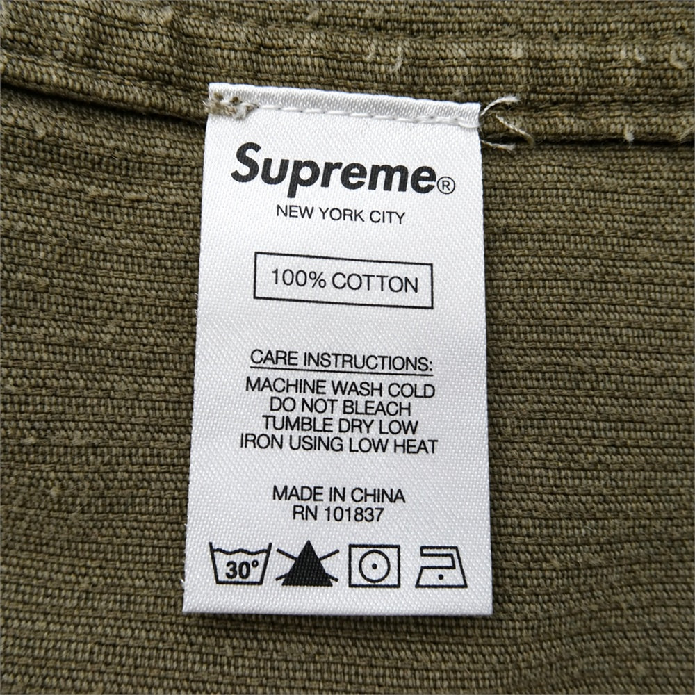 Supreme シュプリーム 21SS Washed Corduroy Shirt ウォッシュド コーデュロイ 長袖 シャツ ブラウン系 L【中古】