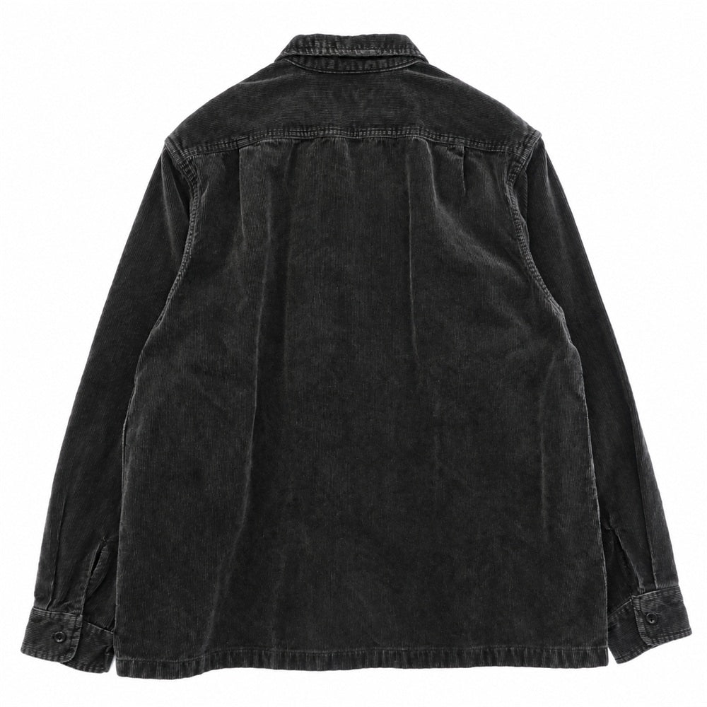 Supreme シュプリーム 24SS Washed Corduroy Zip Up Shirt ウォシュド コーデュロイ ジップアップ コットン 長袖シャツ ブルゾン ジャケット ダークブラウン系 L【中古】