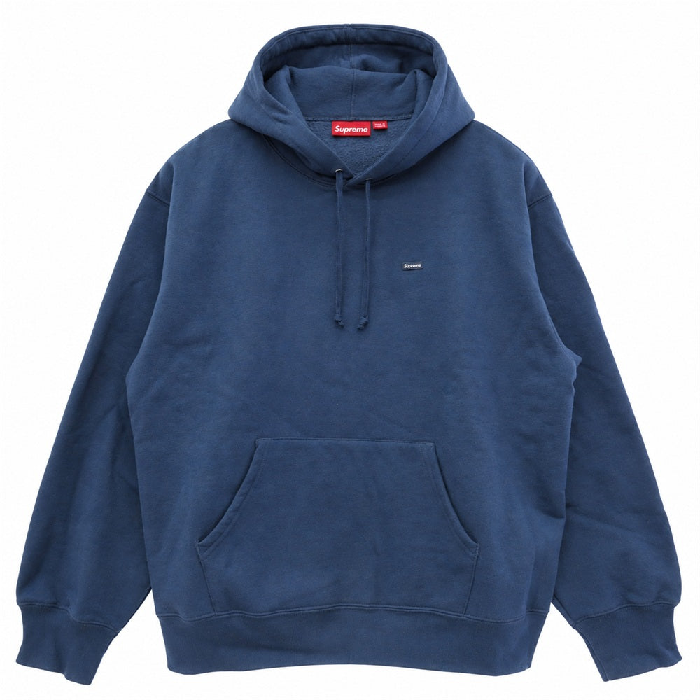 Supreme シュプリーム 25SS Small Box Hooded Sweatshirt スモール ボックス ロゴ フーデッド プルオーバー スウェットシャツ フーディー パーカー ブルー系 L【中古】