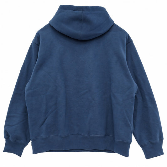 Supreme シュプリーム 25SS Small Box Hooded Sweatshirt スモール ボックス ロゴ フーデッド プルオーバー スウェットシャツ フーディー パーカー ブルー系 L【中古】