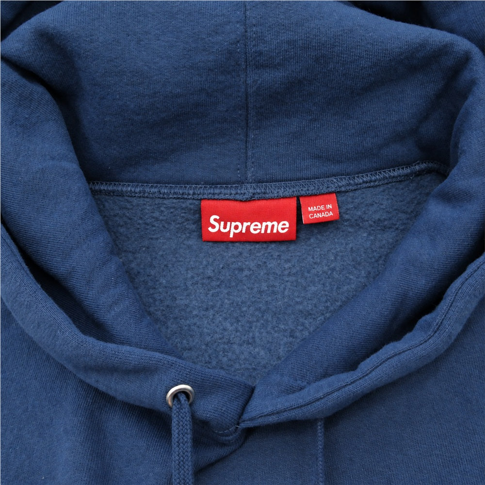Supreme シュプリーム 25SS Small Box Hooded Sweatshirt スモール ボックス ロゴ フーデッド プルオーバー スウェットシャツ フーディー パーカー ブルー系 L【中古】