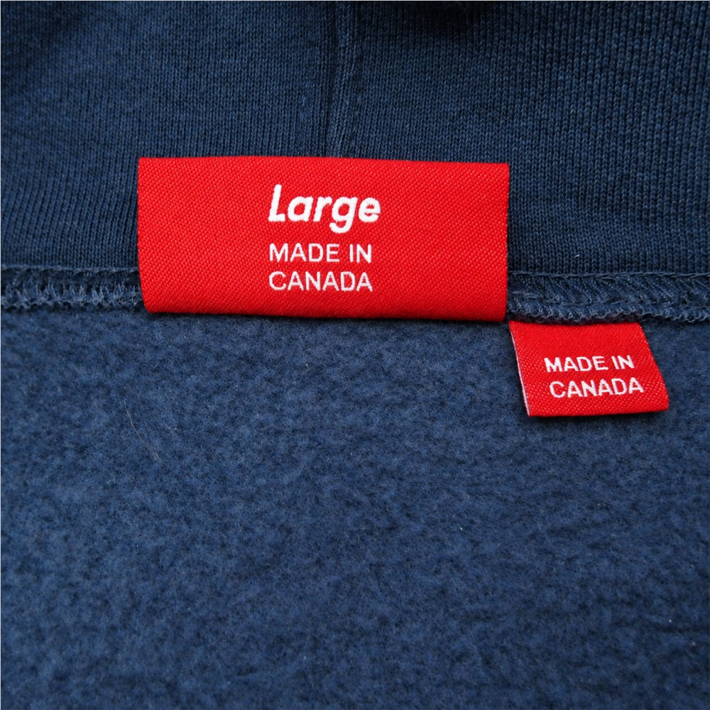 Supreme シュプリーム 25SS Small Box Hooded Sweatshirt スモール ボックス ロゴ フーデッド プルオーバー スウェットシャツ フーディー パーカー ブルー系 L【中古】