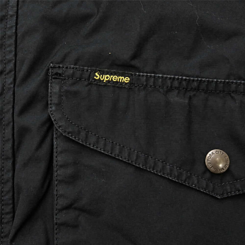 Supreme シュプリーム 19SS Highland Jacket ハイランド ジャケット コットン フード付き マウンテンパーカー ブラック系 L【中古】