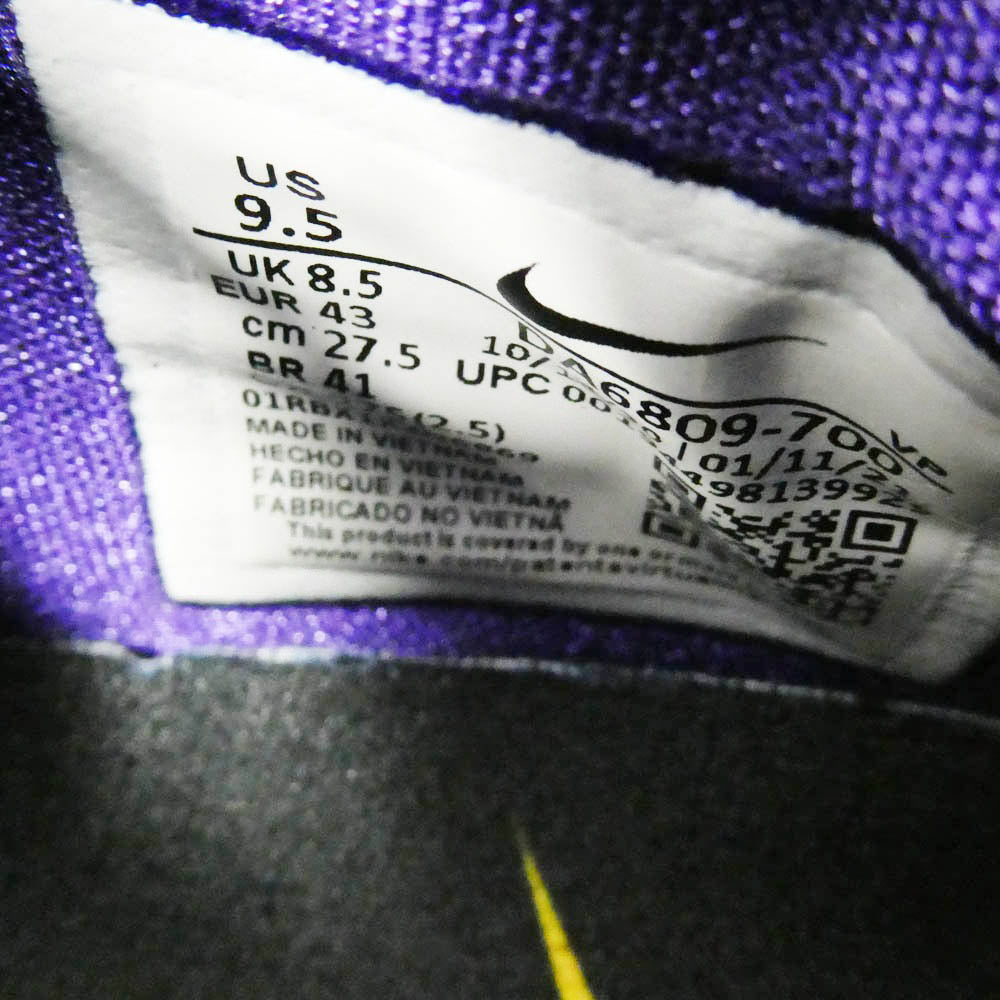 NIKE ナイキ DA6809-700 UNDEFEATED Kobe 5 Protro Hall Of Fame アンディフィーテッド コービー5 プロトロ ホール オブ フェイム スニーカー マルチカラー系 27.5cm【極上美品】【中古】
