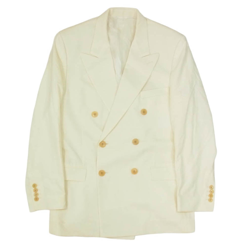 DIOR HOMME ディオールオム 943C204A1800 ウール ダブル テーラード ジャケット オフホワイト系 44【中古】