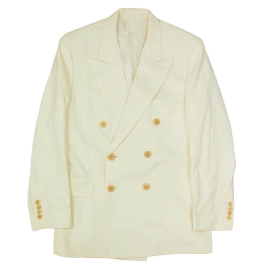 DIOR HOMME ディオールオム 943C204A1800 ウール ダブル テーラード ジャケット オフホワイト系 44【中古】