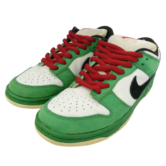 NIKE ナイキ 304292-302 【フェイクバスターズ鑑定済】観賞用 SB Dunk Low Heineken SB ダンク ハイネケン スニーカー グリーン系 27cm【中古】
