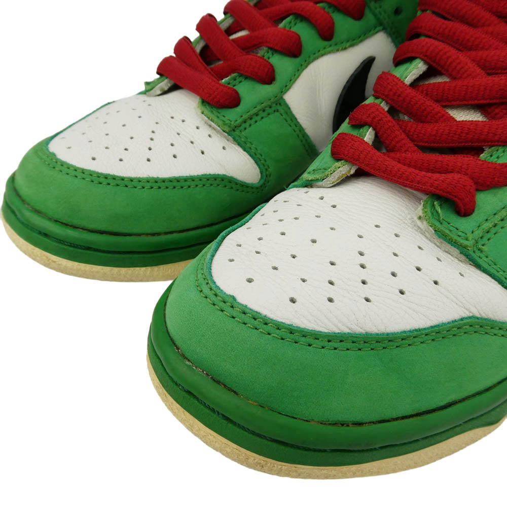 NIKE ナイキ 304292-302 【フェイクバスターズ鑑定済】観賞用 SB Dunk Low Heineken SB ダンク ハイネケン スニーカー グリーン系 27cm【中古】