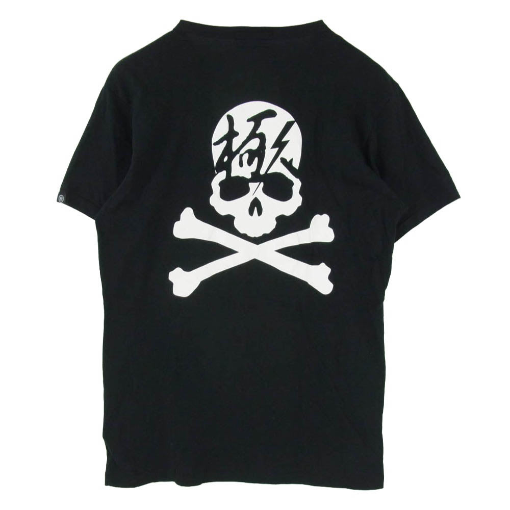 mastermind JAPAN マスターマインドジャパン 13SS-007-R masurao roppongi マスラオ プリント 半袖 Tシャツ ブラック系 L【中古】