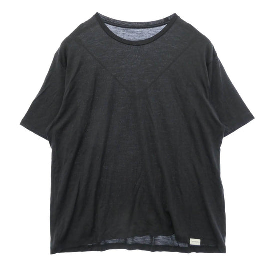 カペルチカ Super140s Washable Wool Jersey ウォッシャブル ウール ジャージー 半袖 Tシャツ カットソー ブラック系 不明【中古】