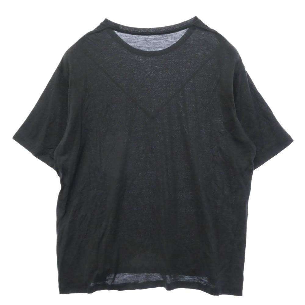 カペルチカ Super140s Washable Wool Jersey ウォッシャブル ウール ジャージー 半袖 Tシャツ カットソー ブラック系 不明【中古】