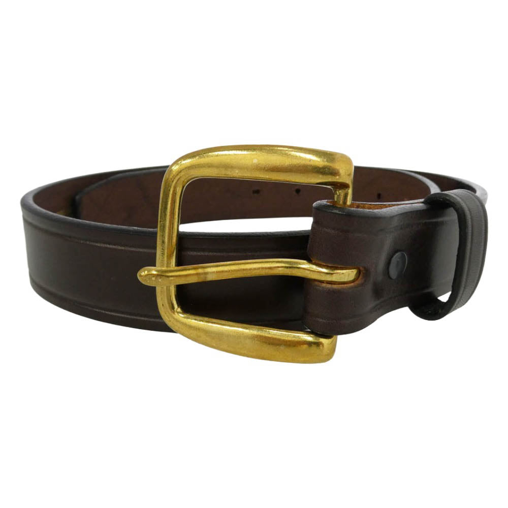 TORY LEATHER トリーレザー イングリッシュブライドル レザー ベルト ブラウン系【中古】