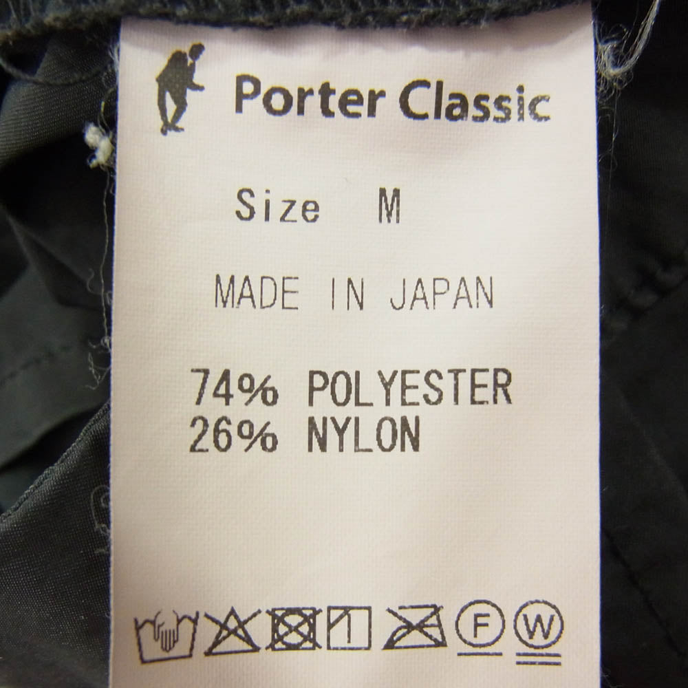PORTER CLASSIC ポータークラシック WEATHER JAZZ PANTS ウェザー ジャズパンツ ブラック系 M【中古】