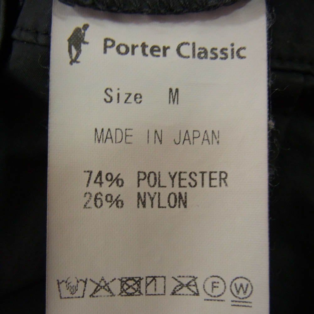 PORTER CLASSIC ポータークラシック WEATHER JAZZ PANTS ウェザー ジャズパンツ ブラック系 M【中古】