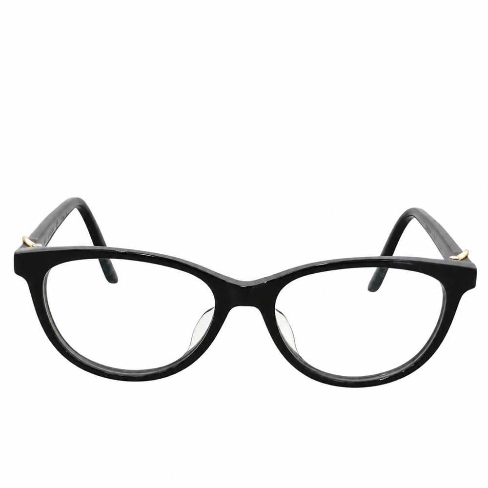 CARTIER カルティエ CT0135OJ C de Cartier ドゥ カルティエ クリアレンズ 黒縁 眼鏡 メガネ アイウェア ブラック系 140【中古】
