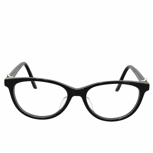 CARTIER カルティエ CT0135OJ C de Cartier ドゥ カルティエ クリアレンズ 黒縁 眼鏡 メガネ アイウェア ブラック系 140【中古】