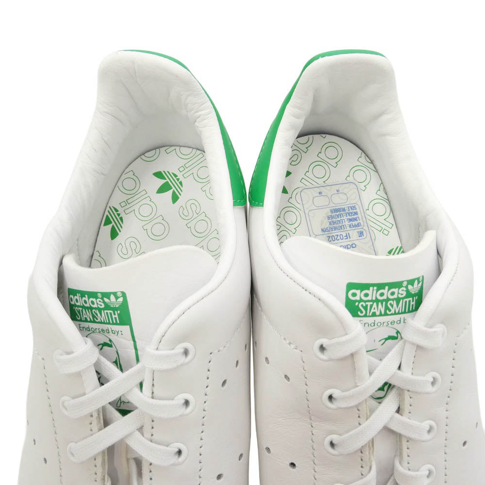 adidas アディダス IF0202 STAN SMITH 80s スタンスミス 復刻 コートシューズ ローカット スニーカー ホワイト系 グリーン系 27.5cm【中古】