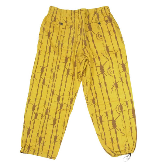 Supreme シュプリーム South2 West8 サウスツーウェストエイト 21SS × SOUTH2 WEST8 Belted Pant サウスツー ウエストエイト コットン 総柄 ベルテッド パンツ イエロー系 S【中古】