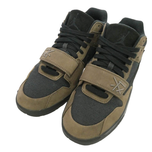 NIKE ナイキ FZ8117-204 × Travis Scott Jordan Jumpman Jack TR CJ1 T-Rexx Black and Dark Mocha トラヴィススコット ジョーダン ジャンプマン ジャック ブラック アンド ダークモカ ローカット スニーカー ブラック系 ダークブラウン系 28cm【中古】