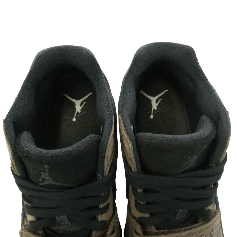 NIKE ナイキ FZ8117-204 × Travis Scott Jordan Jumpman Jack TR CJ1 T-Rexx Black and Dark Mocha トラヴィススコット ジョーダン ジャンプマン ジャック ブラック アンド ダークモカ ローカット スニーカー ブラック系 ダークブラウン系 28cm【中古】