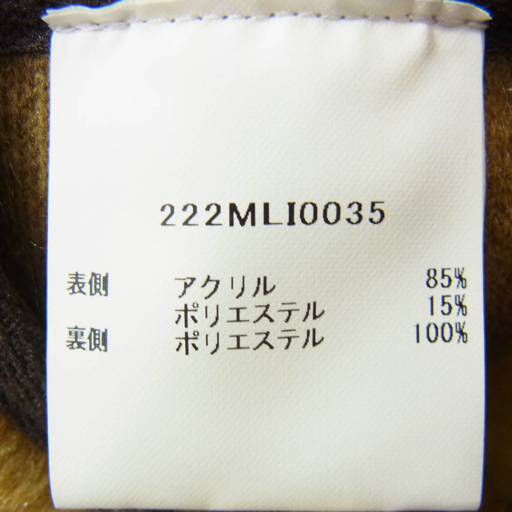 Barbour バブアー 22AW 222MLI0035 SL FUR LINER フロント ジップ ファー ライナー リバーシブル ボア ベスト ブラウン系 38【中古】