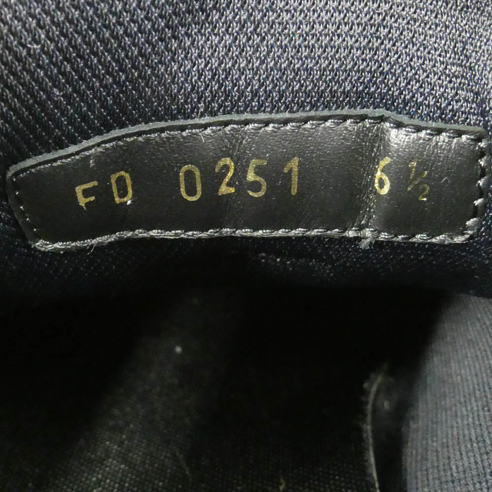 LOUIS VUITTON ルイ・ヴィトン 21AW FD0251 ミレニアムライン ラバー ロゴ ローカット スニーカー ブラック系 6.5【中古】