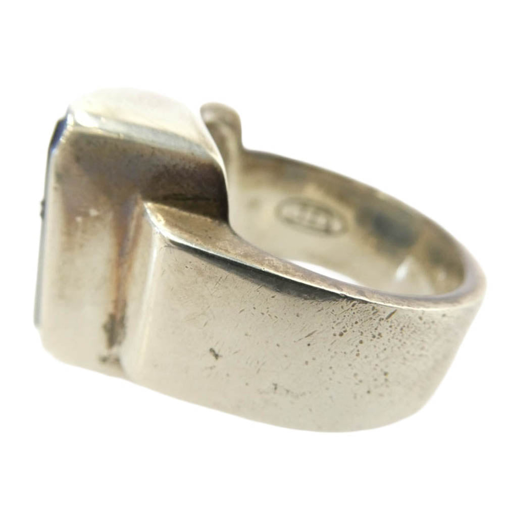 Justin Davis ジャスティンデイビス SRJ100 EMINEM RING エミネムリング オニキス シルバー系 ブラック系 約23号【中古】