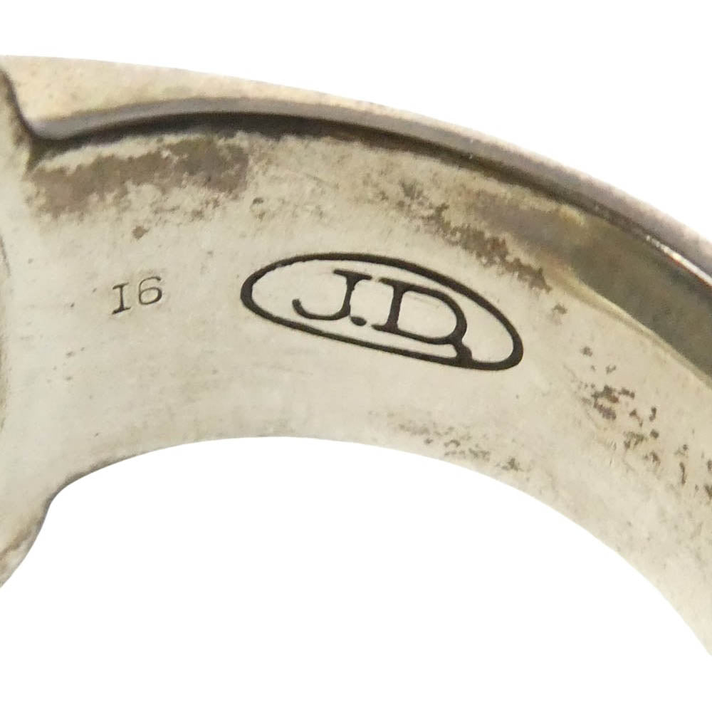 Justin Davis ジャスティンデイビス SRJ100 EMINEM RING エミネムリング オニキス シルバー系 ブラック系 約23号【中古】