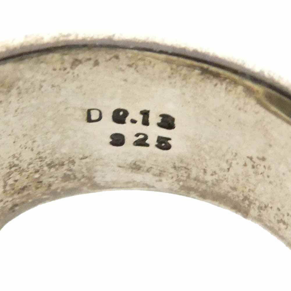 Justin Davis ジャスティンデイビス SRJ100 EMINEM RING エミネムリング オニキス シルバー系 ブラック系 約23号【中古】