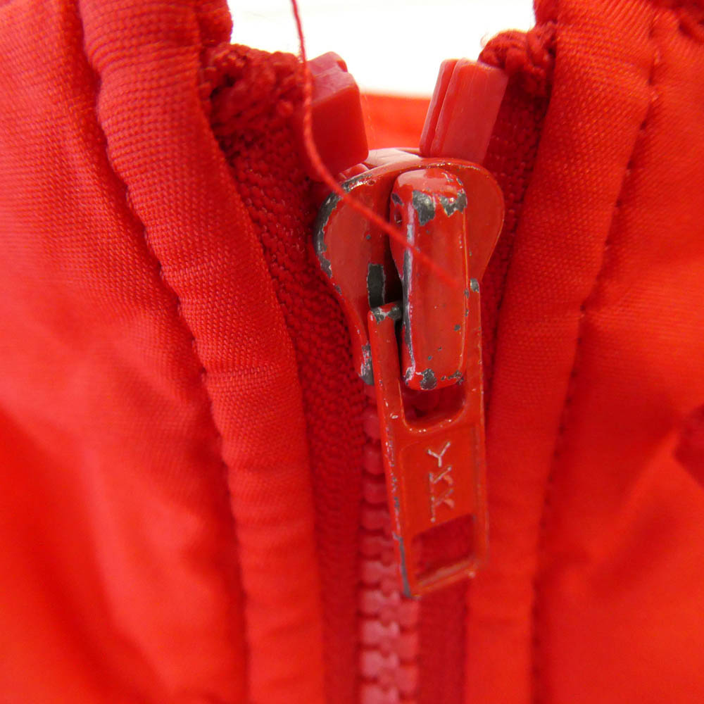 DESCENTE デサント 80s スタンドカラー レイヤード ダウンベスト ジャケット レッド系 S【中古】