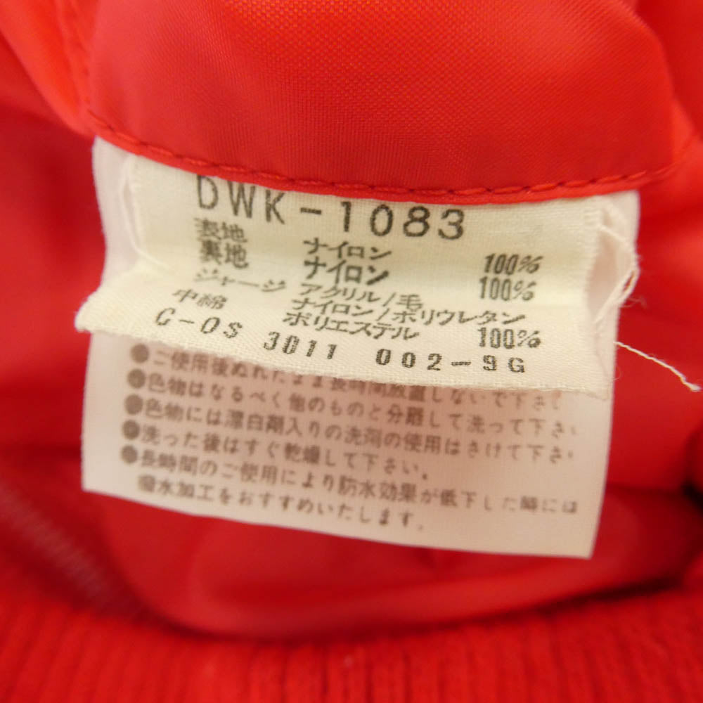 DESCENTE デサント 80s スタンドカラー レイヤード ダウンベスト ジャケット レッド系 S【中古】