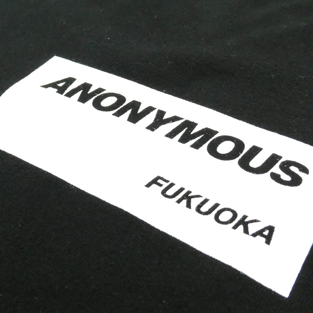 ISAMUKATAYAMA BACKLASH イサムカタヤマバックラッシュ ANONYMOUS FUKUOKA 直営店限定 アノニマス フクオカ ロングスリーブ 長袖 Tシャツ カットソー ブラック系 L【中古】