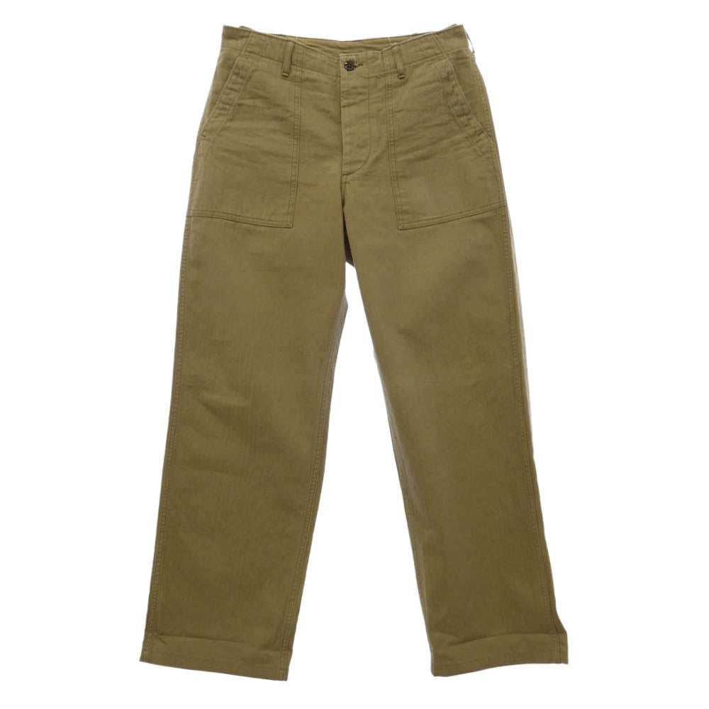 WAREHOUSE ウエアハウス HBT MILITARY PANTS ヘリンボーン ベイカーパンツ ベージュ系 33【中古】