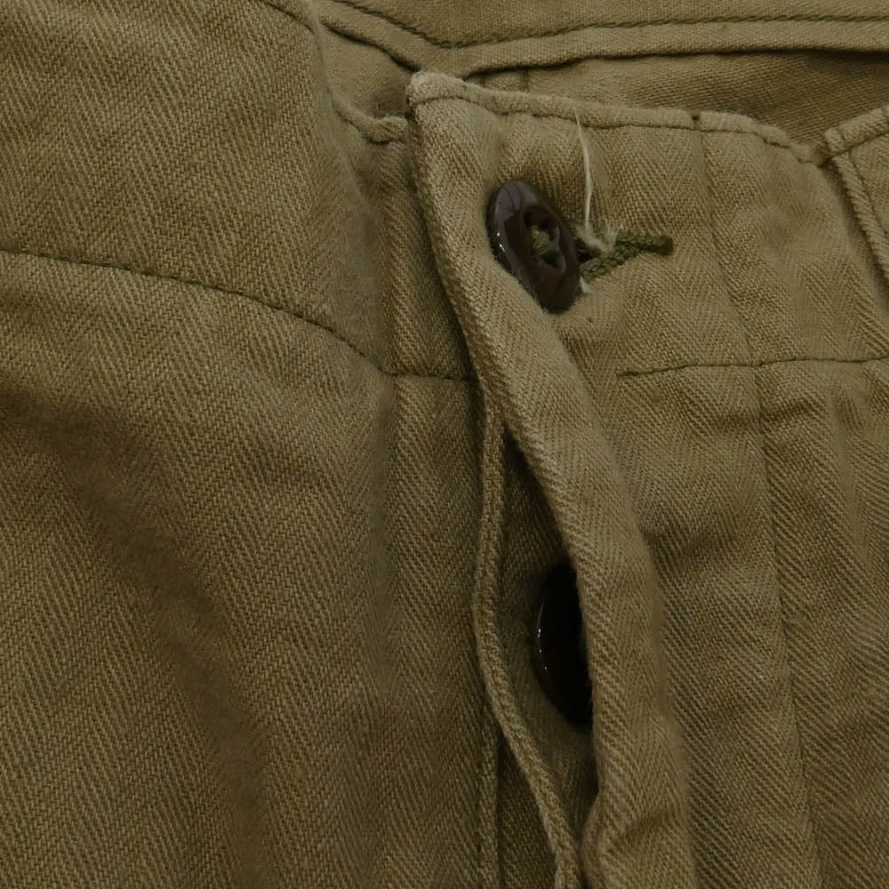 WAREHOUSE ウエアハウス HBT MILITARY PANTS ヘリンボーン ベイカーパンツ ベージュ系 33【中古】