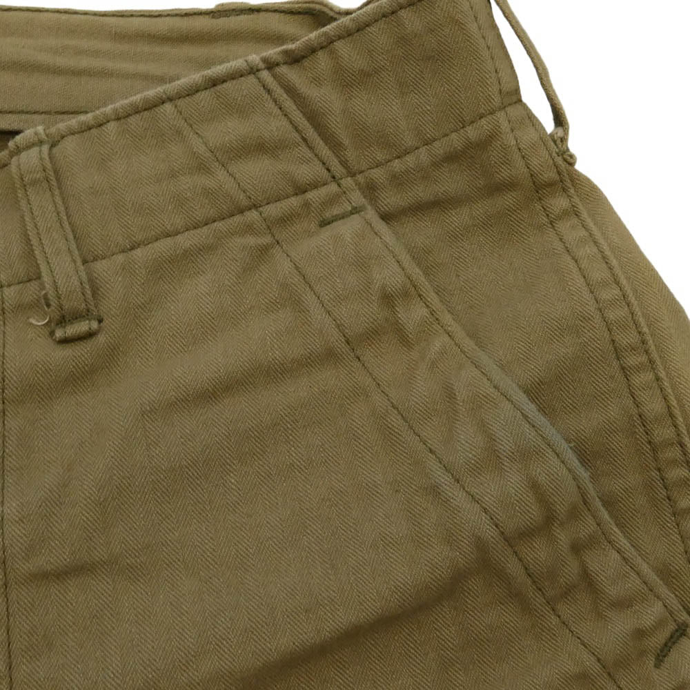WAREHOUSE ウエアハウス HBT MILITARY PANTS ヘリンボーン ベイカーパンツ ベージュ系 33【中古】