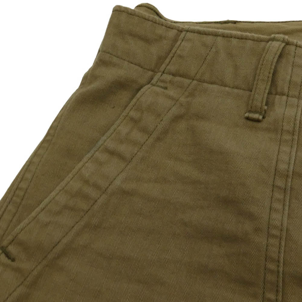 WAREHOUSE ウエアハウス HBT MILITARY PANTS ヘリンボーン ベイカーパンツ ベージュ系 33【中古】