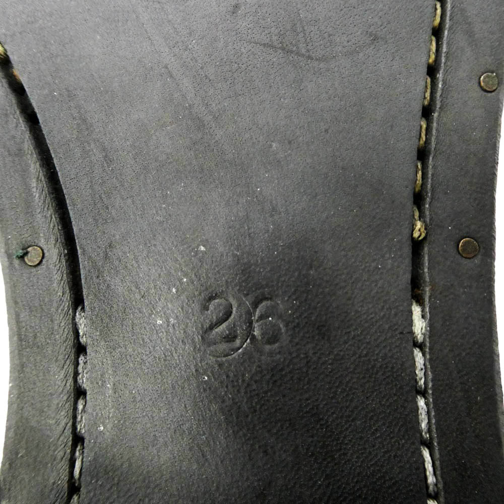 ISAMUKATAYAMA BACKLASH イサムカタヤマバックラッシュ INCARNATION インカネーション in-1948-06 xx incarnation インカネーション別注 ITALY HORSE GARMENT-HAND DYED イタリーホース 製品染め ベジタブルタンニン鞣し サイドジップ ブーツ ブラック系 26cm【中古】