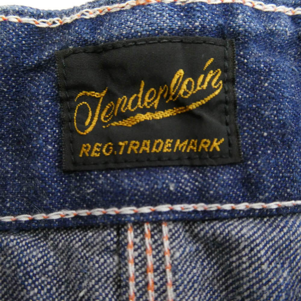 TENDERLOIN テンダーロイン T-PAINTER SHORTS DENIM ペインター デニム ハーフパンツ ショーツ インディゴブルー系 XS【中古】