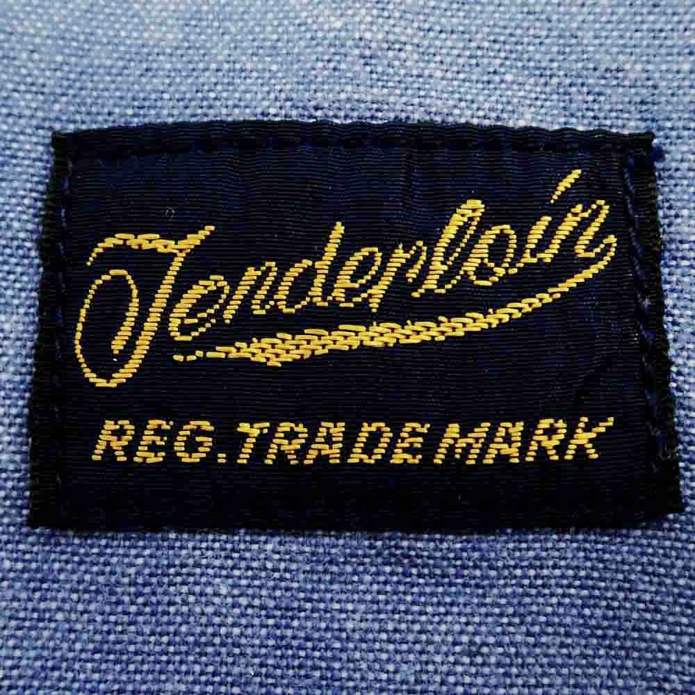 TENDERLOIN テンダーロイン T-CHAMBRAY SHT シャンブレー コットン 長袖 ワークシャツ ブルー系 XS【中古】