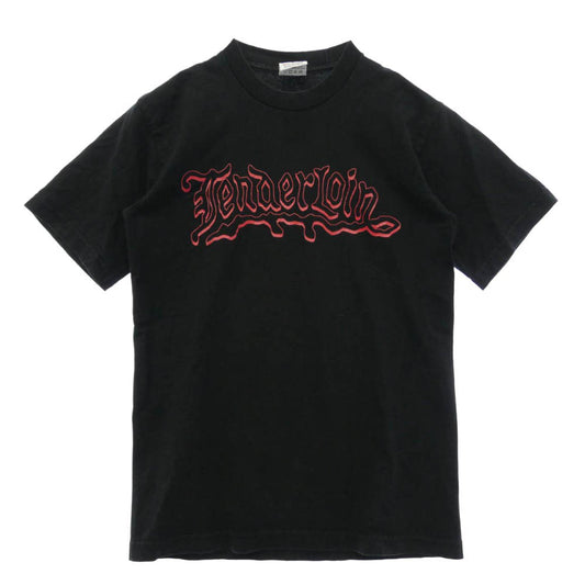 TENDERLOIN テンダーロイン × PRO CLUB T-TEE B プロクラブ ロゴ ボルネオスカル グラフィック プリント コットン 半袖 Tシャツ ブラック系 M【中古】
