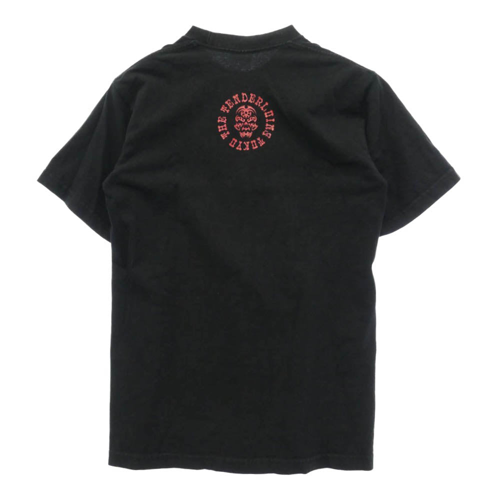 TENDERLOIN テンダーロイン × PRO CLUB T-TEE B プロクラブ ロゴ ボルネオスカル グラフィック プリント コットン 半袖 Tシャツ ブラック系 M【中古】