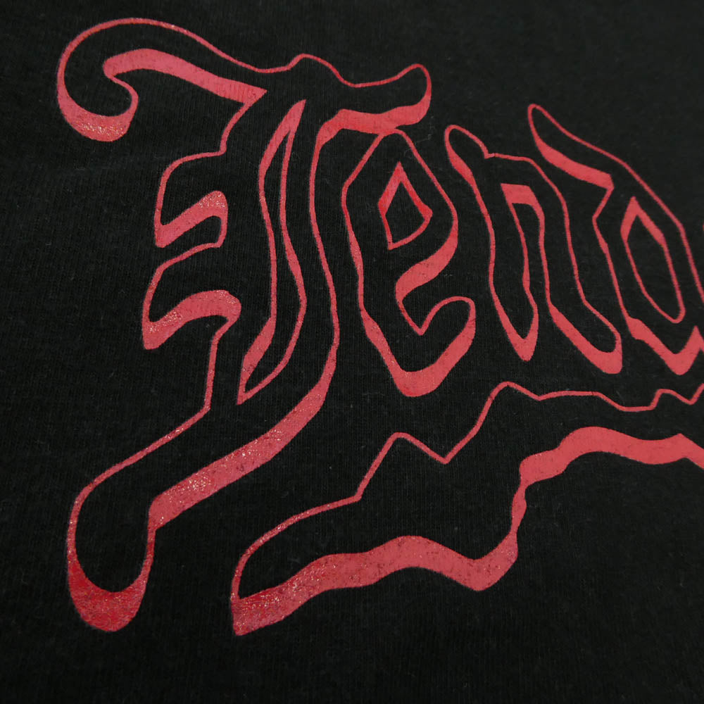 TENDERLOIN テンダーロイン × PRO CLUB T-TEE B プロクラブ ロゴ ボルネオスカル グラフィック プリント コットン 半袖 Tシャツ ブラック系 M【中古】