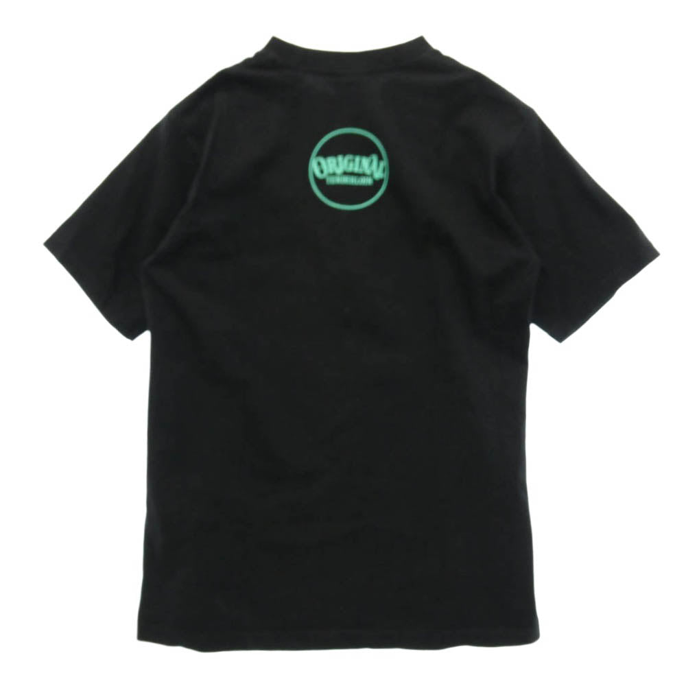 TENDERLOIN テンダーロイン 19SS × PRO CLUB T-TEE WH プロクラブ グラフィック プリント コットン 半袖 Tシャツ ブラック系 M【中古】