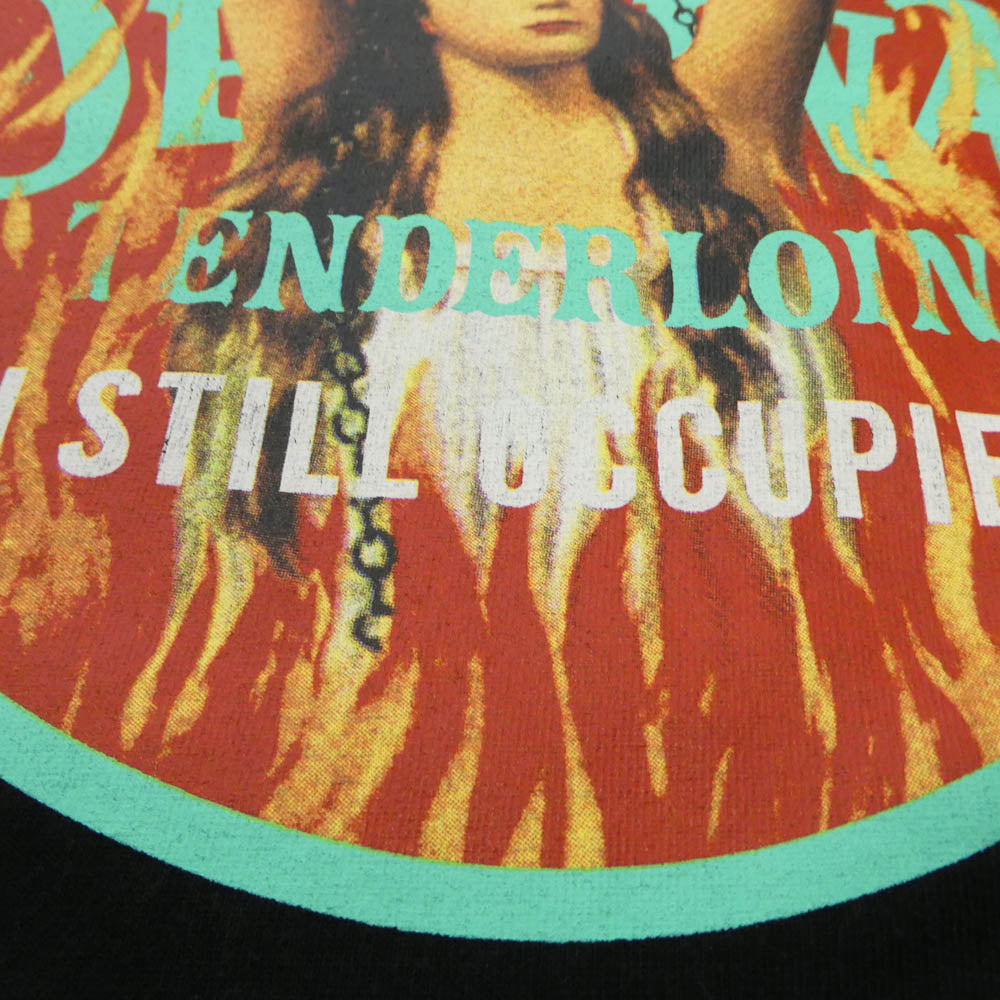 TENDERLOIN テンダーロイン 19SS × PRO CLUB T-TEE WH プロクラブ グラフィック プリント コットン 半袖 Tシャツ ブラック系 M【中古】