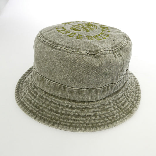 TENDERLOIN テンダーロイン T-BUCKET HAT BS ボルネオスカル 刺繍ロゴ コットン バケットハット 帽子 カーキ系【中古】