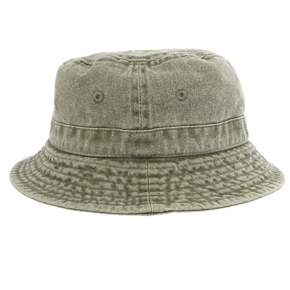 TENDERLOIN テンダーロイン T-BUCKET HAT BS ボルネオスカル 刺繍ロゴ コットン バケットハット 帽子 カーキ系【中古】